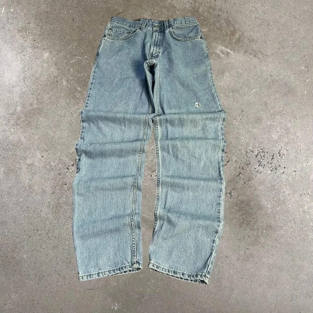 Levi's 550 Y2K 2000s Heavyweight Relaxed Fit Light Wash Blue Denim Jeans
